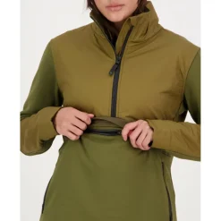 Mons Royale - Women's Decade Mid Pullover - Fleecepullover Forest Floor Clearance