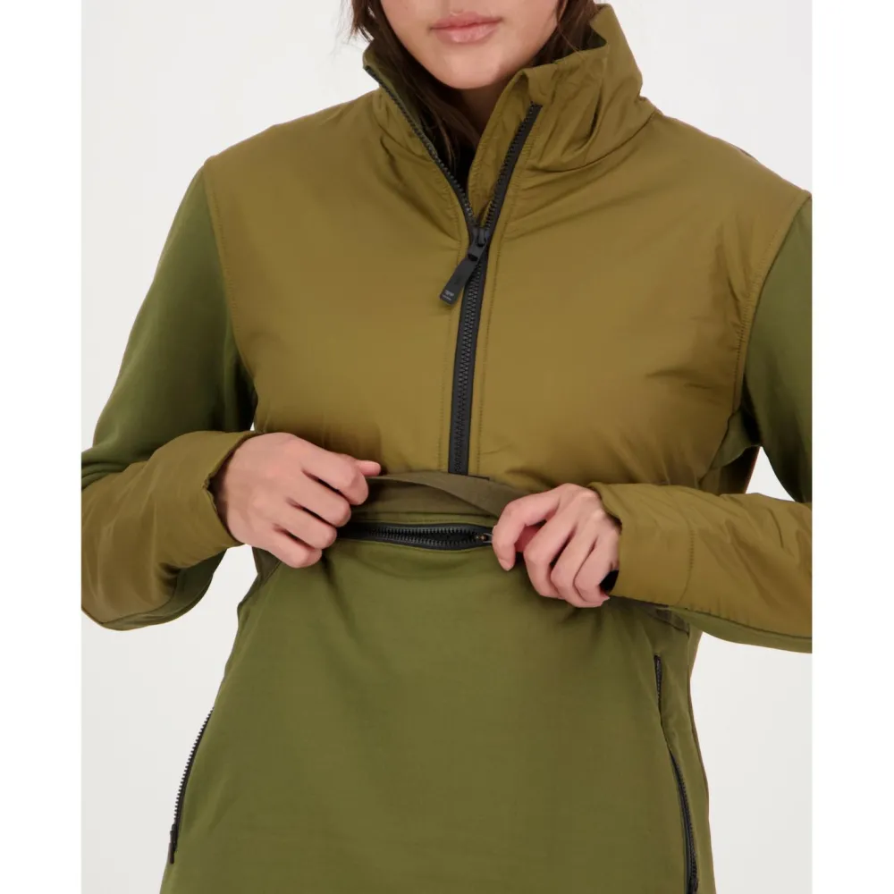 Mons Royale - Women's Decade Mid Pullover - Fleecepullover Forest Floor Clearance