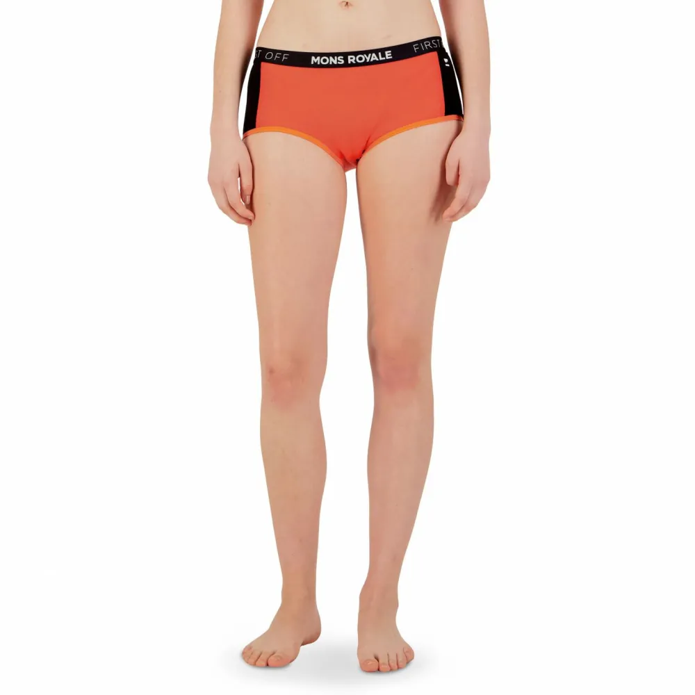 Mons Royale - Women's Sylvia Boyleg - Merinounterwäsche Black Online