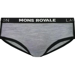 Mons Royale Trekkingbekleidung|Wanderbekleidung-- Women's Sylvia Boyleg - Merinounterwäsche Grey Heather / Black