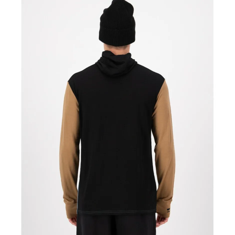 Mons Royale Trekkingbekleidung|Wanderbekleidung-- Yotei Merino Powder Hood L/S - Merinoshirt