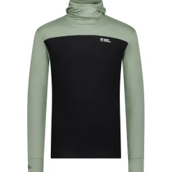 Mons Royale Trekkingbekleidung|Wanderbekleidung-- Yotei Merino Powder Hood L/S - Merinoshirt