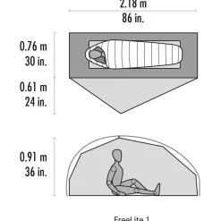 MSR - Freelite Tent V4 - 1-Personen Zelt
