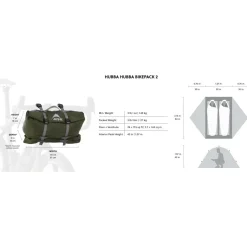 MSR - Hubba Hubba Bikepack 2 - 2-Personen Zelt Green Sale