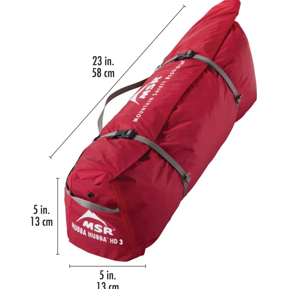MSR Trekkingzelte|Trekkingausrüstung-- Hubba Hubba HD 3 Person - 3-Personen Zelt Green