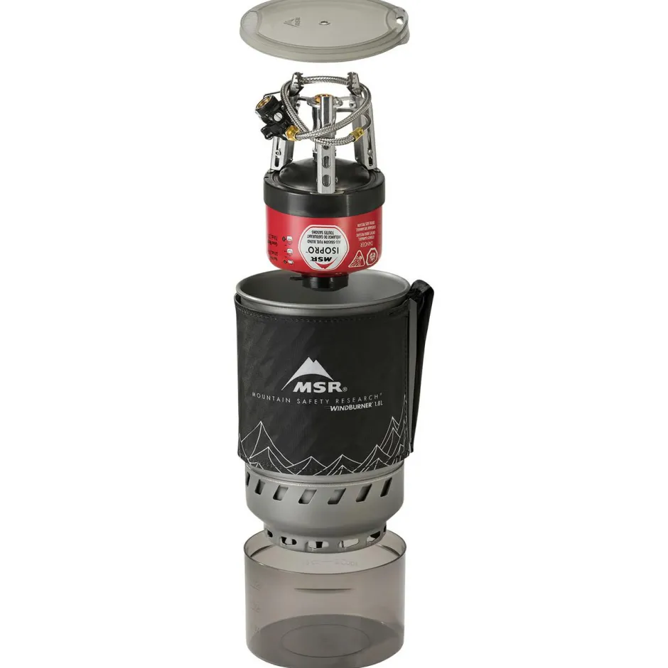 MSR Trekkingausrüstung|Outdoor-Küche-- WindBurner Duo System - Gaskocher Black