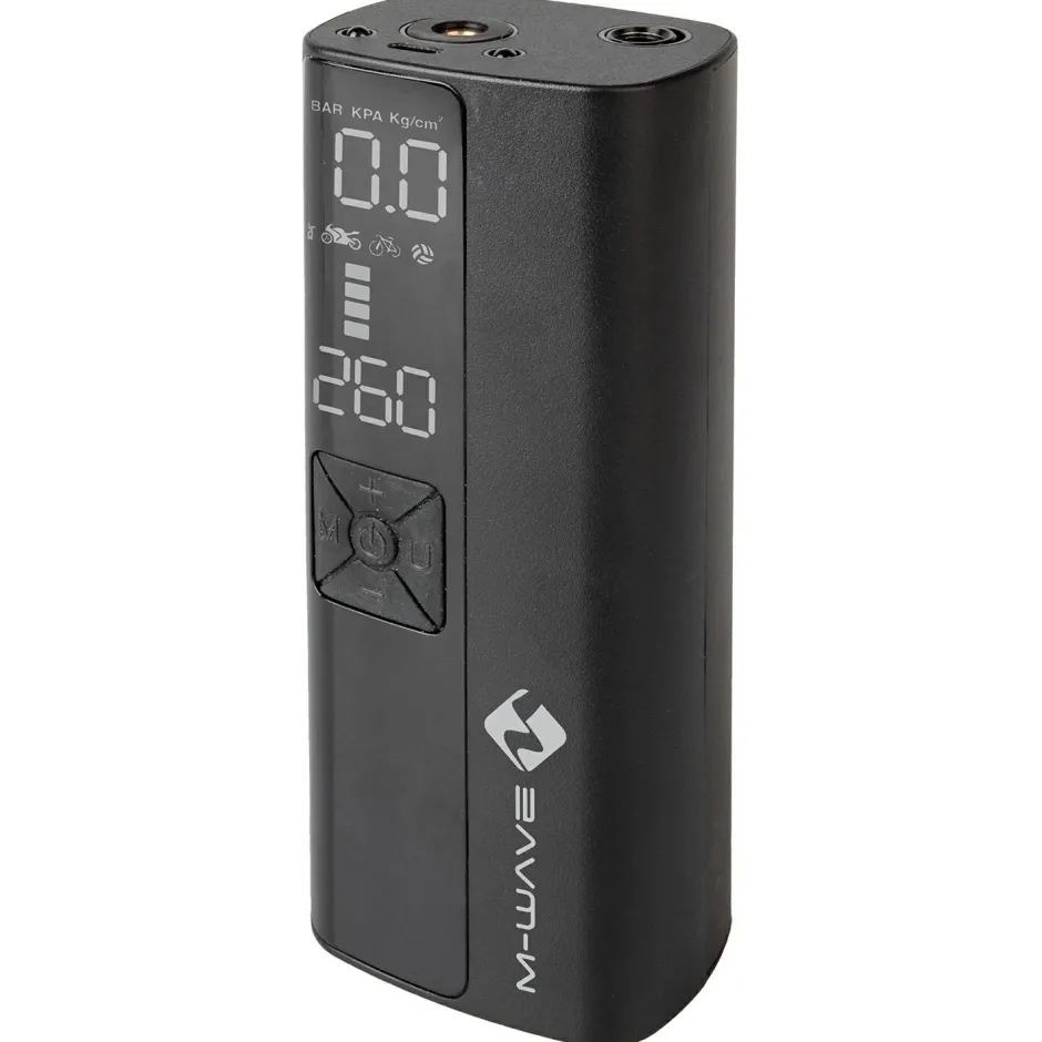 M-Wave Fahrradzubehör|Fahrradpumpen-- Akku-Minipumpe Elumatik Multiboost - Minipumpe Black