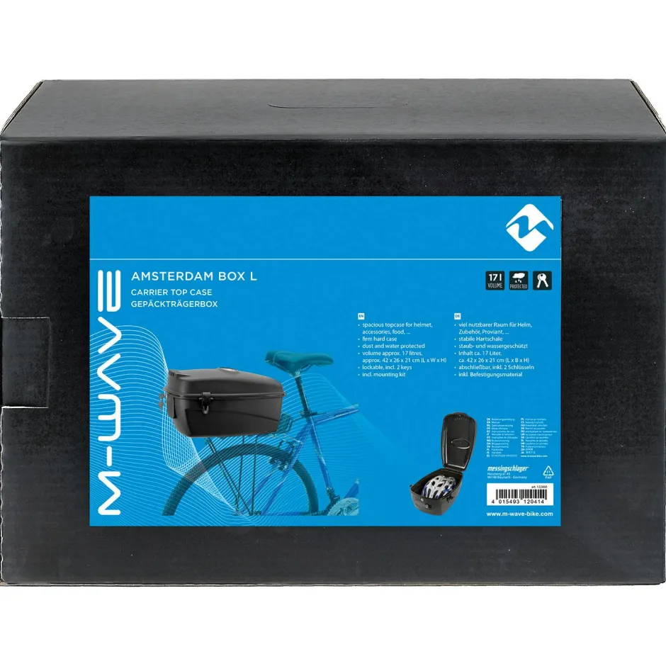 M-Wave Taschen|Taschen-- Amsterdam Box L - Gepäckträgertasche Black