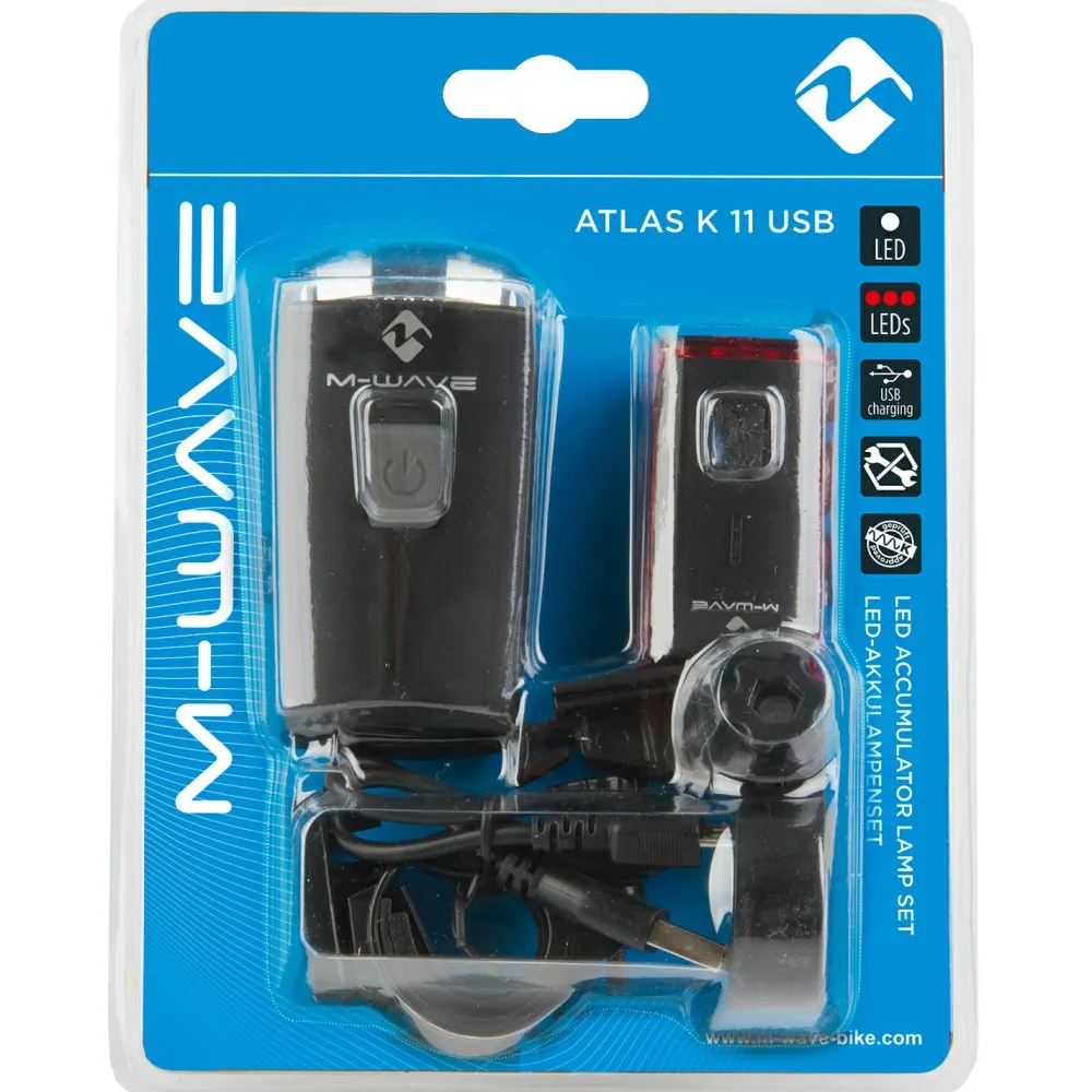 - Atlas K 11 USB Set - Fahrradlampen-Set < M-Wave Outlet