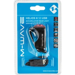 M-Wave Fahrradzubehör|Fahrradlampen-- Helios K 1.1 USB Rücklicht - Rücklicht