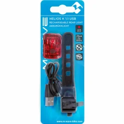 M-Wave Fahrradzubehör|Fahrradlampen-- Helios K 1.1 USB SL Rücklicht