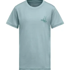 Namuk - Kid's Dea Merino T-Shirt Helping Hands - Merinoshirt Ice Blue New
