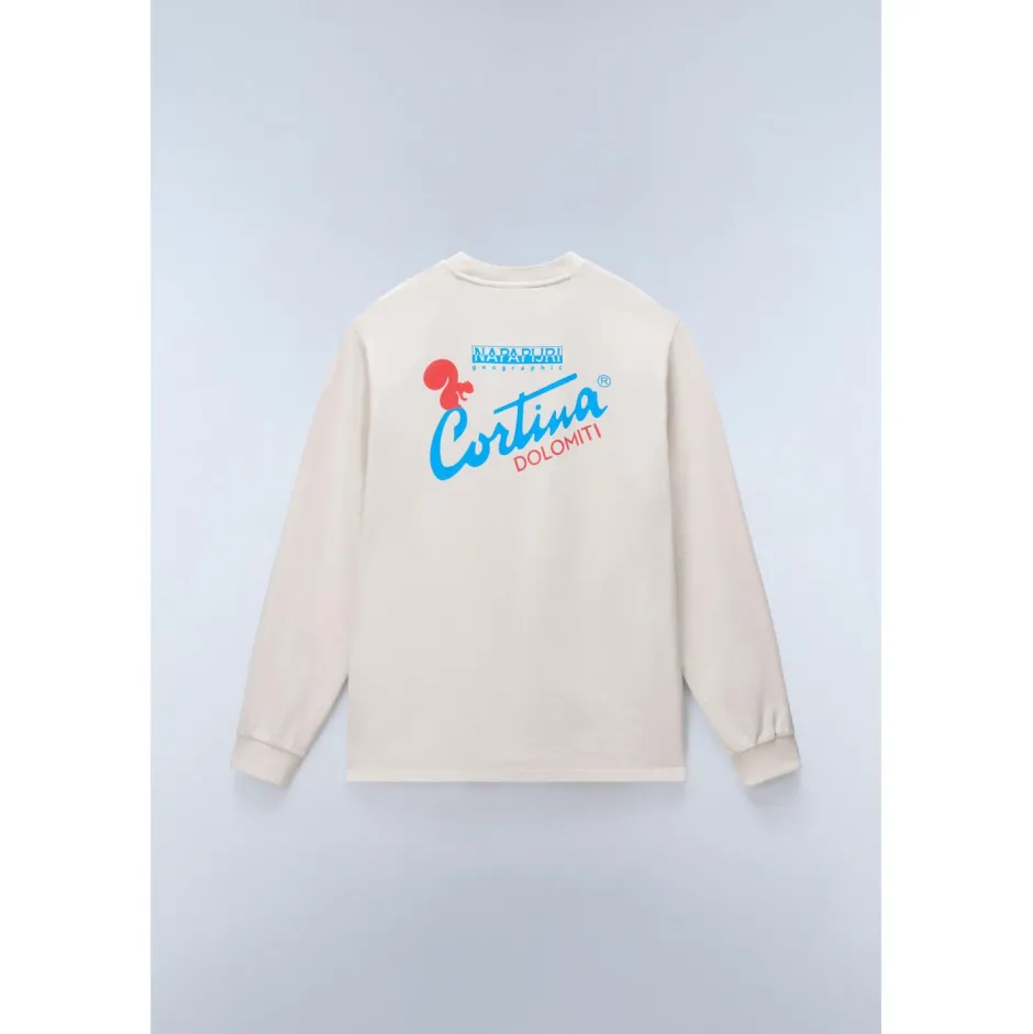 Napapijri Shirts, Hemden & Longsleeves|Alltagsbekleidung-- S-Fiemme L/S - Longsleeve Beige Dimity