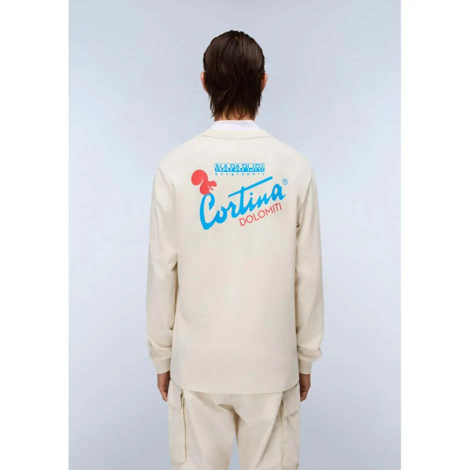 Napapijri Shirts, Hemden & Longsleeves|Alltagsbekleidung-- S-Fiemme L/S - Longsleeve Beige Dimity