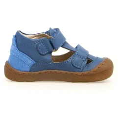 Naturino Barfußschuhe-- Kid's Irtys Nappa/Suede - Sandalen Azure / Oltremare