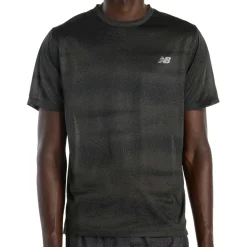 New Balance - Athletics Printed T-Shirt - Laufshirt Black / Grey Hot
