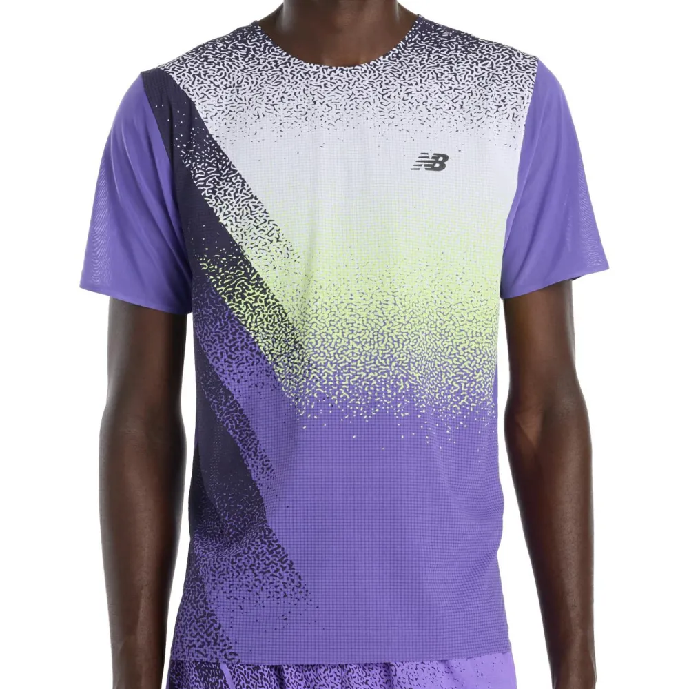 - Race Day Utra ight Printed T-hirt - aufhirt < New Balance