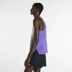 New Balance Fitnessbekleidung|Laufbekleidung-- Race Day Ultra Light Printed Singlet - Tank Top Electric Purple