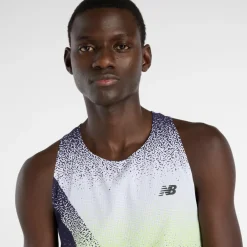 New Balance Fitnessbekleidung|Laufbekleidung-- Race Day Ultra Light Printed Singlet - Tank Top Electric Purple