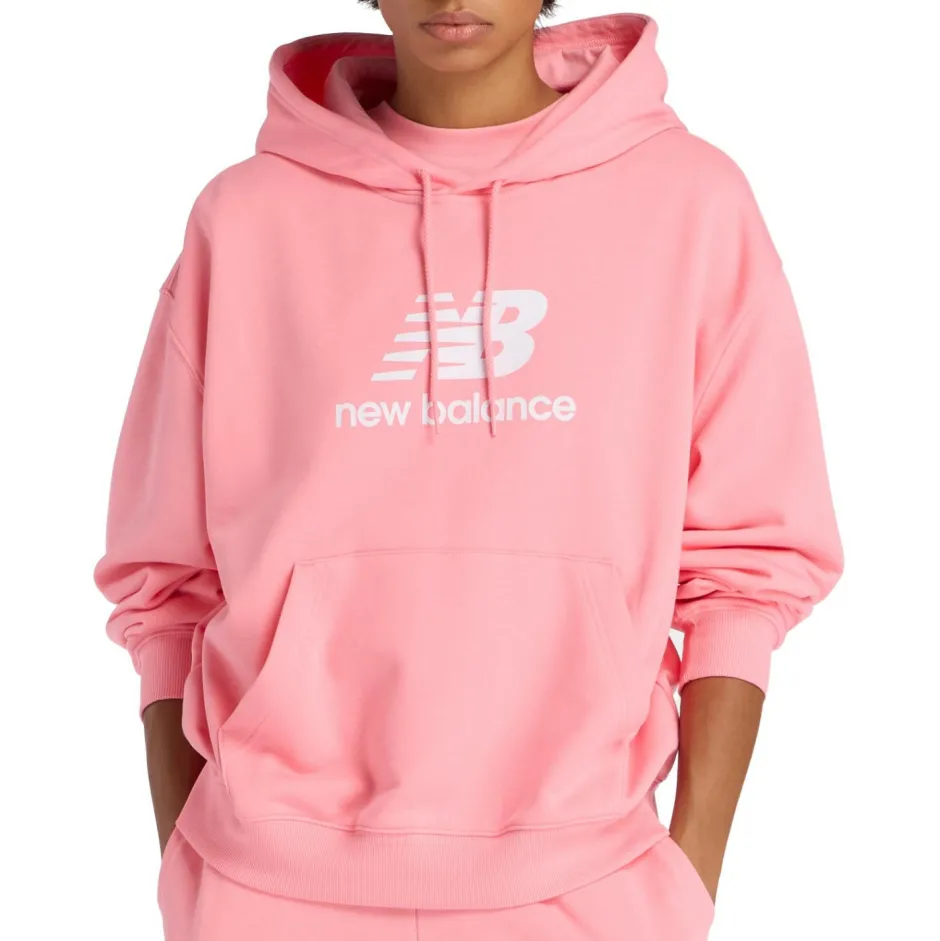 New Balance - Woen' port Eentia French Terry ogo - Hoodie