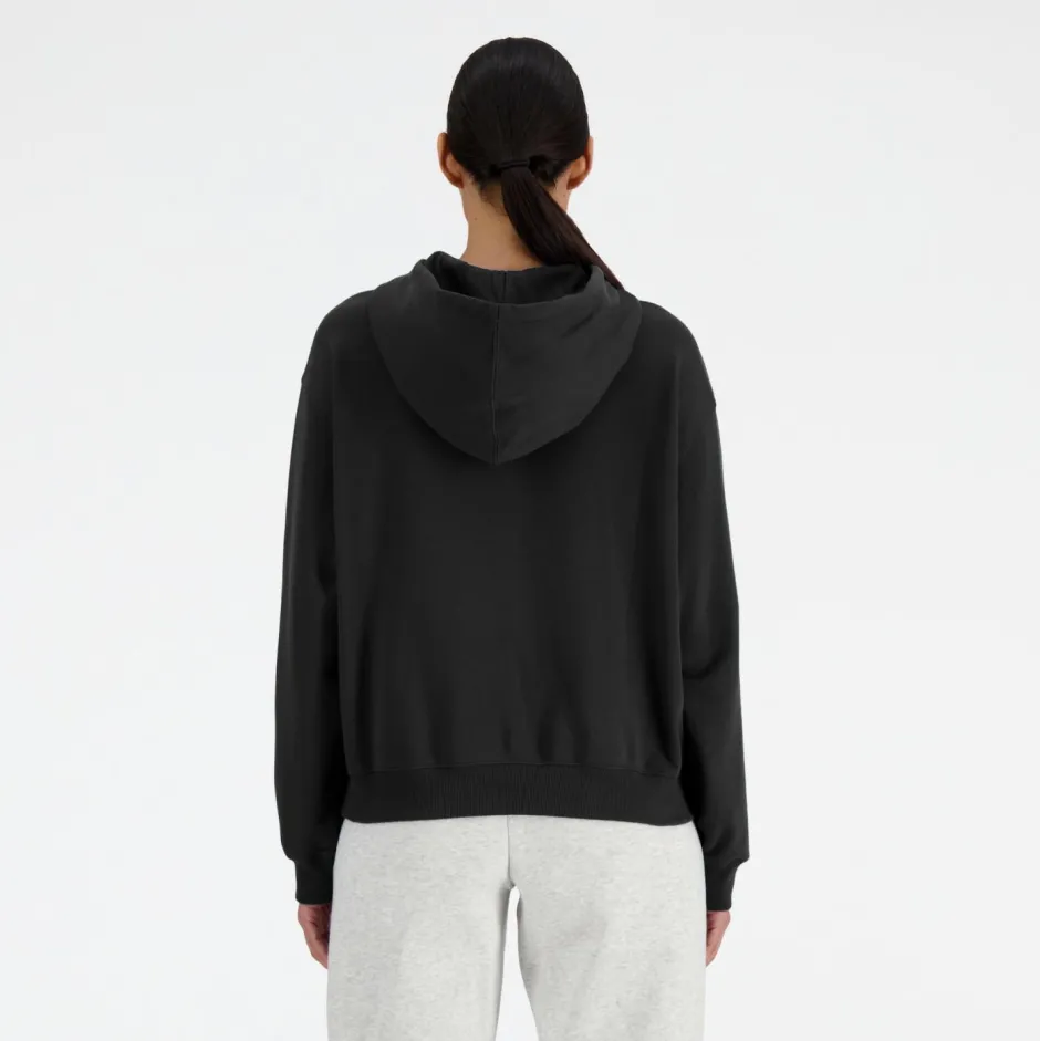 New Balance - Woen' port Eentia French Terry ogo - Hoodie