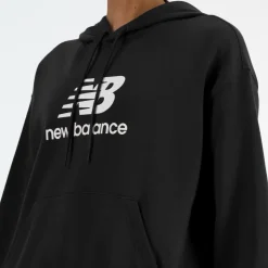 New Balance - Woen' port Eentia French Terry ogo - Hoodie