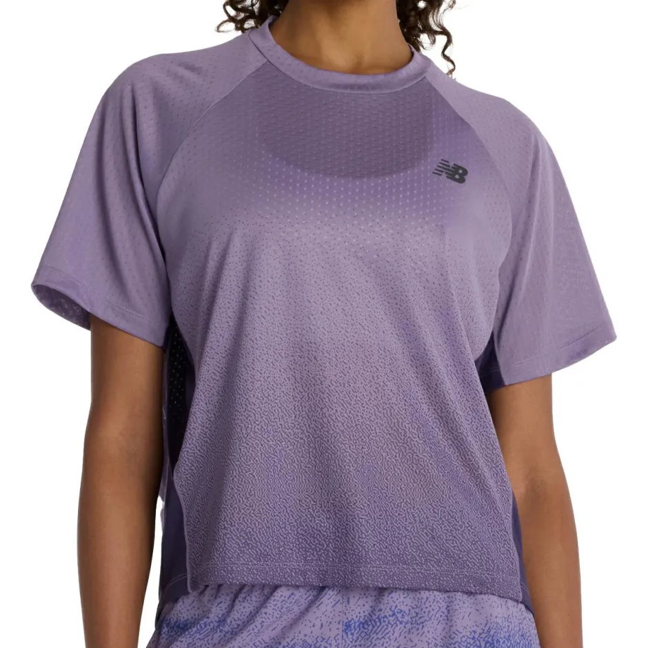 New Balance - Woen' Viz-Tech Run T-hirt - aufhirt