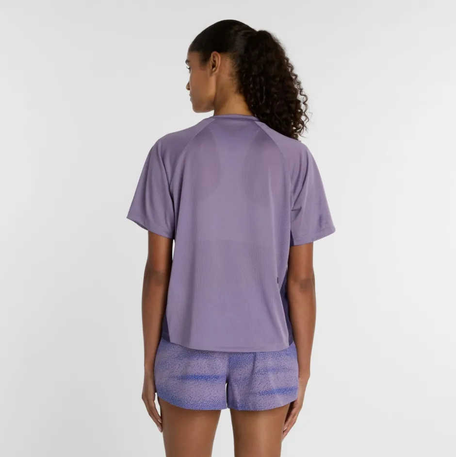 New Balance - Woen' Viz-Tech Run T-hirt - aufhirt