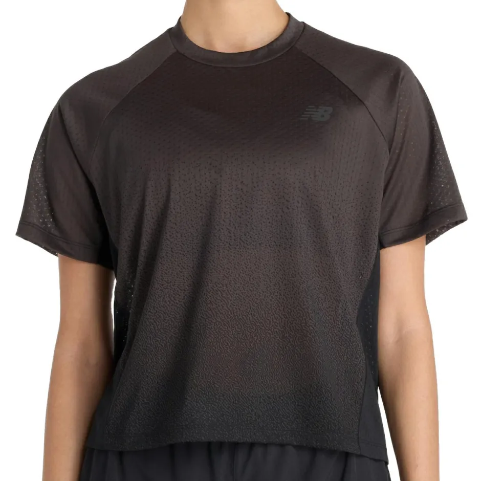 New Balance - Woen' Viz-Tech Run T-hirt - aufhirt