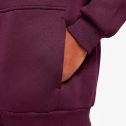 Nike Fitnessbekleidung|Freizeitjacken-- Big Kid's SW Club Fleece Oversized Full-Zip Hoodie - Freizeitjacke Bordeaux / White