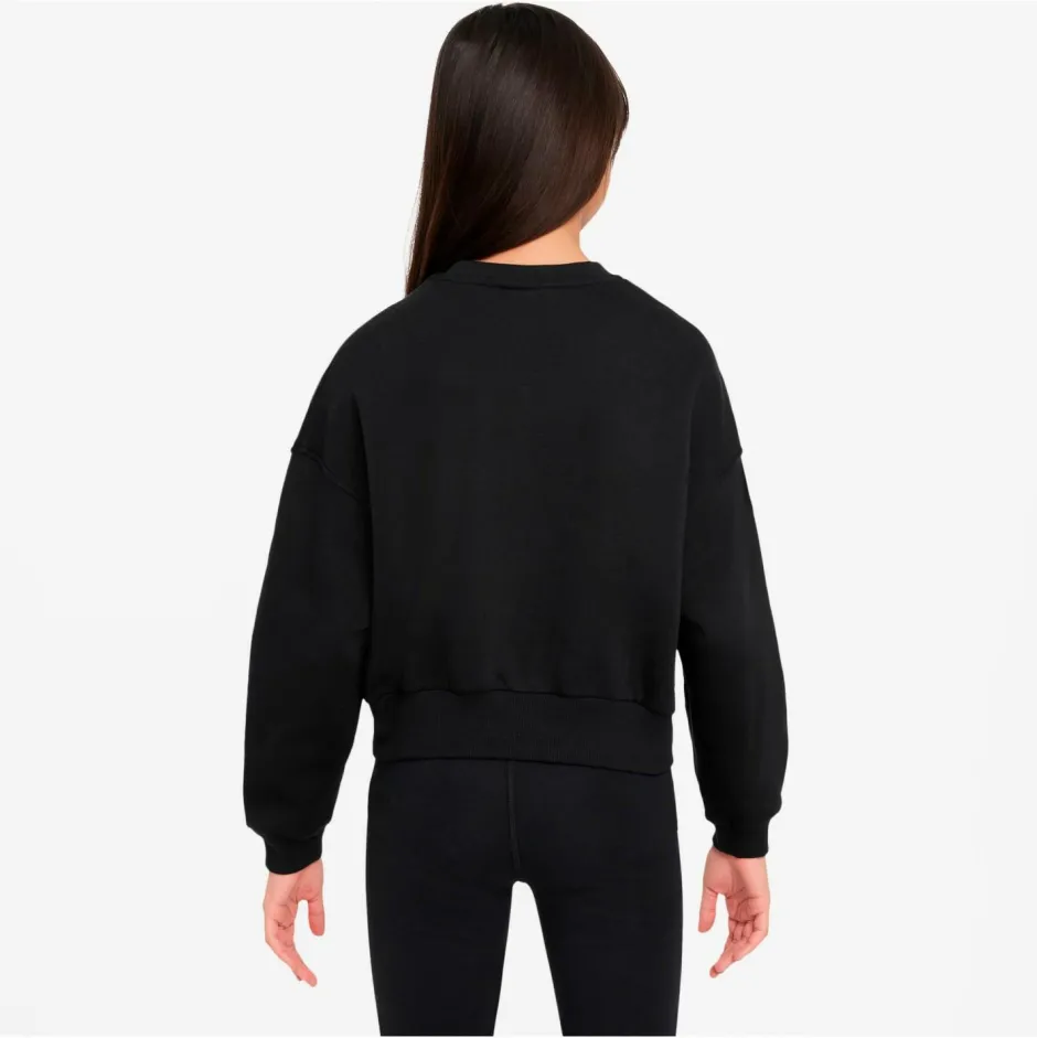 Kinder Nike - Girl' Club Fleece Boxy Crew-Neck weathirt - Pullover