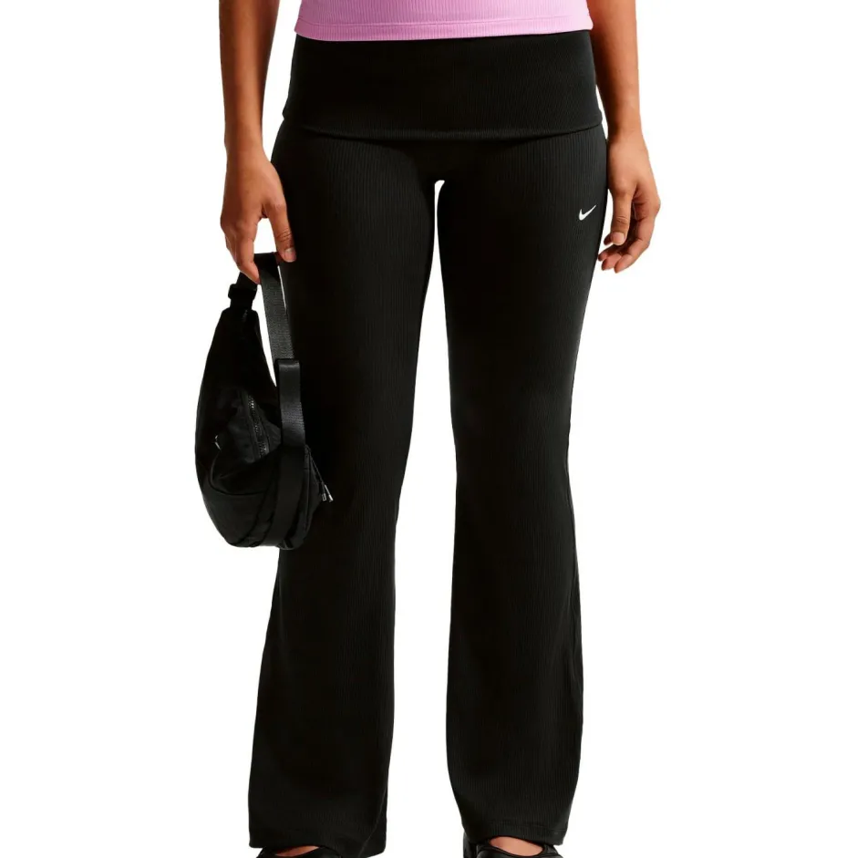 Nike Fitnessbekleidung|Hosen-- Women'S NSW Chill Knit RIB Pant - Trainingshose Black / Sail