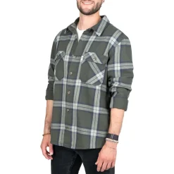 NIKIN Freizeitjacken|Shirts, Hemden & Longsleeves-- Treeplanter Overshirt Check - Hemd