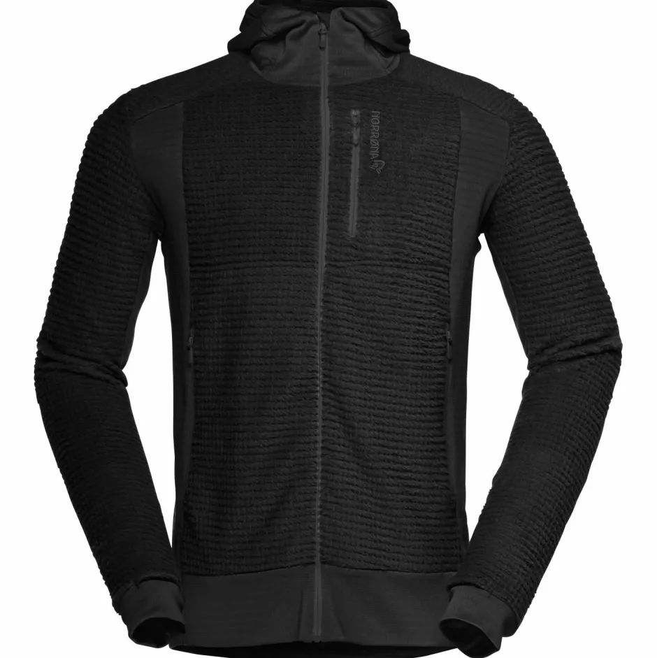 Norru00f8na Trekkingbekleidung|Hochtourenbekleidung-Norrøna - Falketind Alpha120 Zip Hood - Fleecejacke