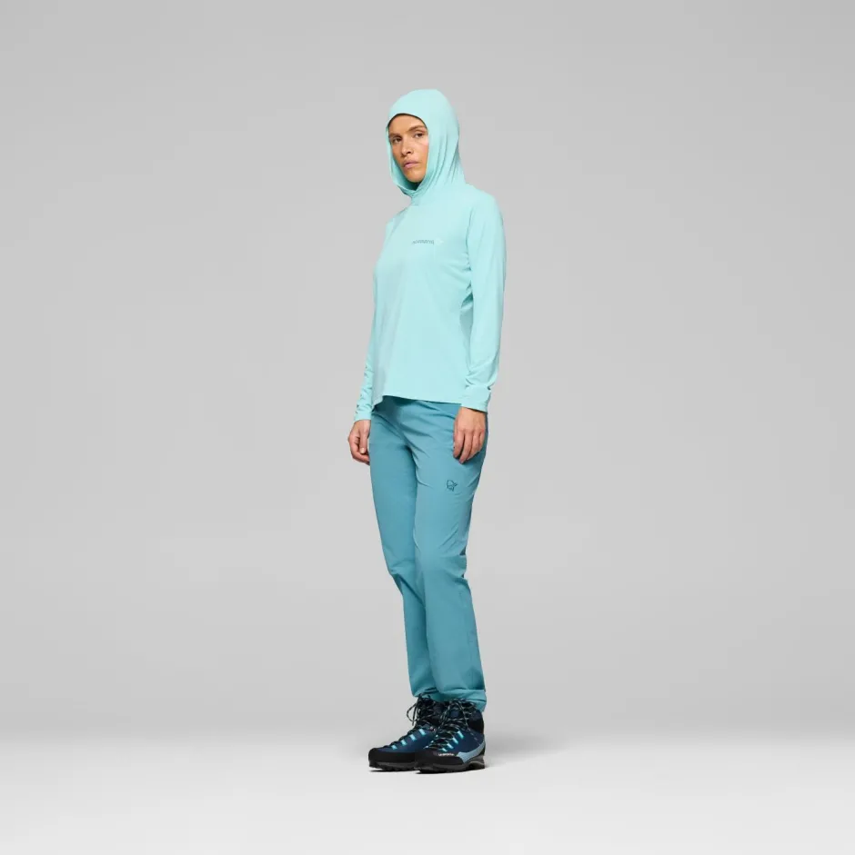 Norru00f8na Trekkingbekleidung|Alltagsbekleidung-Norrøna - Women's Femund Tech Hood - Funktionsshirt