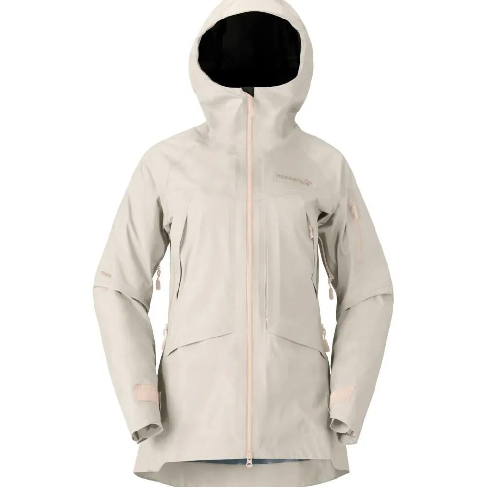 Norru00f8na Norrøna - Women's Møre GORE-TEX Jacket - Skijacke Oatmeal