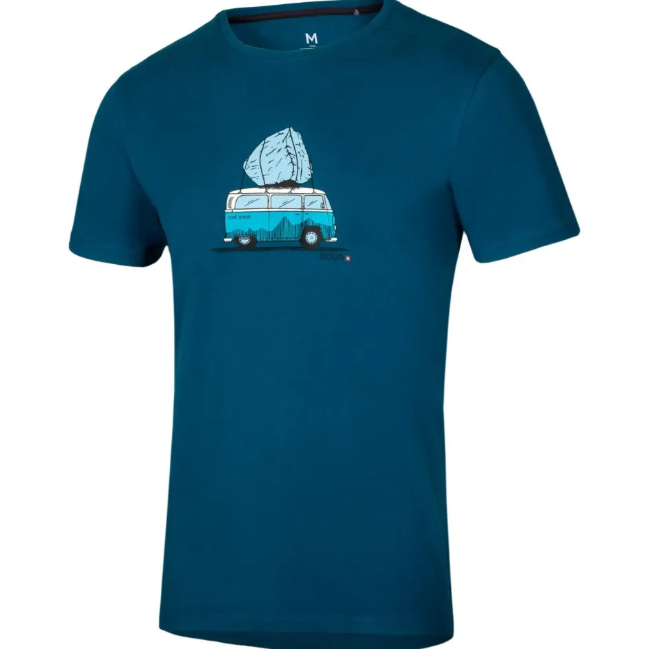 Ocun Kletterbekleidung|T-Shirts-- Classic T Bus-Stone - T-Shirt Blue Ink
