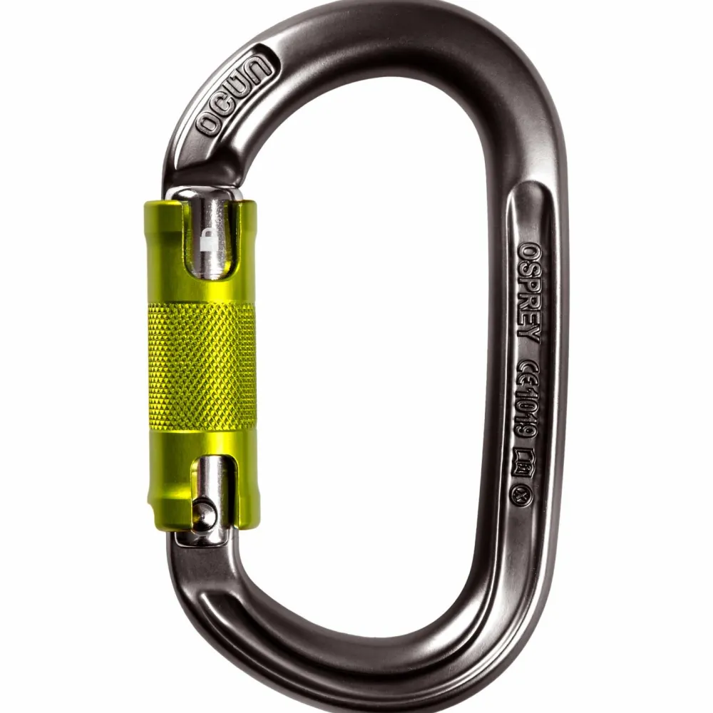 Ocun - Osprey Twist - Verschlusskarabiner Anthracite / Green