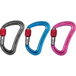Ocun - Raven Screw 3-Pack - Schraubkarabiner Red / Blue / Green Outlet