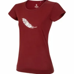 Ocun - Women's Classic T Organic Feather - T-Shirt Wine Syrah Best