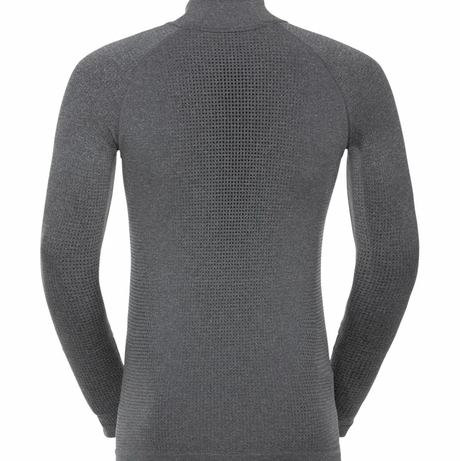 Odlo Skiunterwäsche|Unterwäsche-- Base Layer Top Turtle Neck L/S Half Zip Performa - Kunstfaserunterwäsche Black / New Odlo Graphite Grey