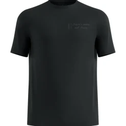 Odlo - Essential Print T-Shirt Crew Neck S/S - Laufshirt Black Hot