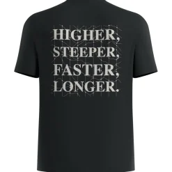 Odlo - Essential Print T-Shirt Crew Neck S/S - Laufshirt Black Hot