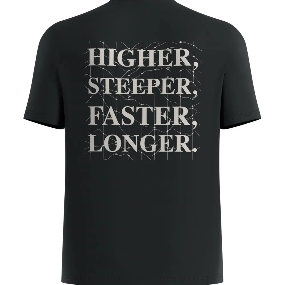 Odlo - Essential Print T-Shirt Crew Neck S/S - Laufshirt Black Hot