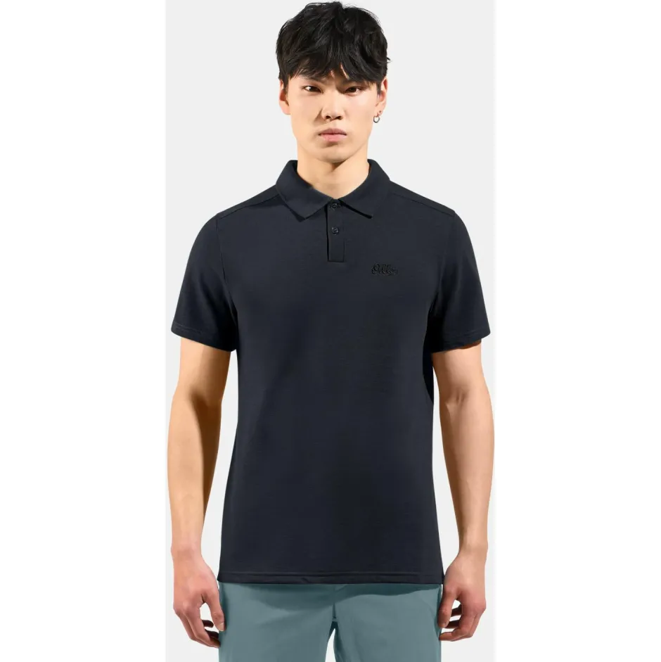 Odlo Wanderbekleidung|Shirts, Hemden & Longsleeves-- Essential Solid Polo Shirt S/S - Polo-Shirt Dark Sapphire