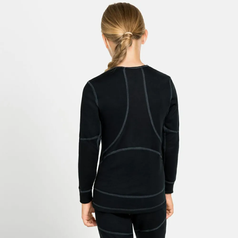 Odlo - Kid's Base Layer Top Crew Neck L/S Active X-Warm - Kunstfaserunterwäsche Black Clearance
