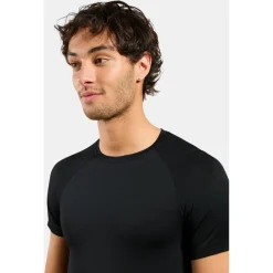 Odlo Trekkingbekleidung|Unterwäsche-- Performance X-Light Top Crew Neck S/S - Kunstfaserunterwäsche Black