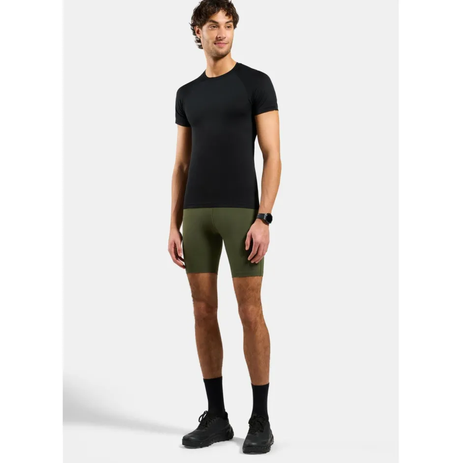 Odlo Trekkingbekleidung|Unterwäsche-- Performance X-Light Top Crew Neck S/S - Kunstfaserunterwäsche Black