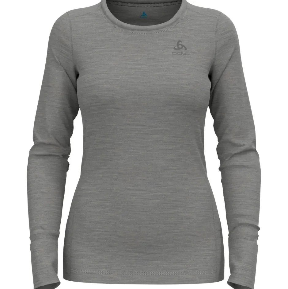Odlo Skibekleidung|Merinounterwäsche-- Women's Baselayer Top Crew Neck L/S Merino 200 - Merinounterwäsche