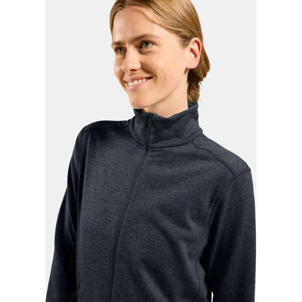 - Woen' id ayer Fu Zip Grid Feece - Feecejacke < Odlo Clearance